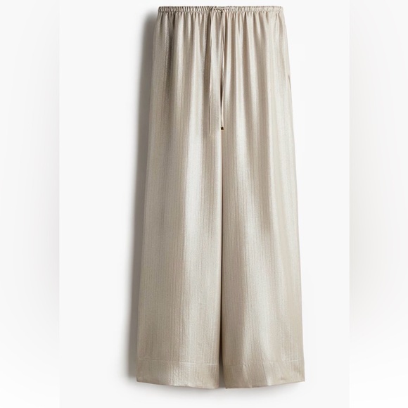 NWT H&M Light Cream Crop Vest Tank & Pants Set - size XXL vest xl pants - Picture 4 of 4